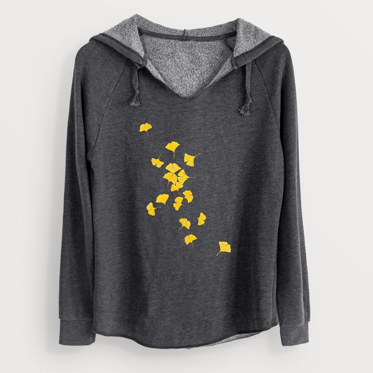 Falling Ginkgo Leaves - Cali Wave Hooded Sweatshirt