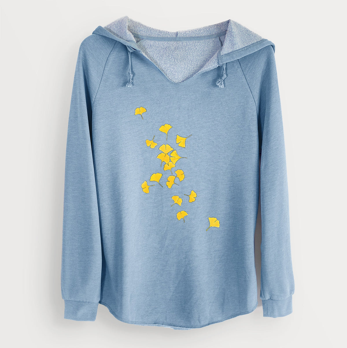 Falling Ginkgo Leaves - Cali Wave Hooded Sweatshirt