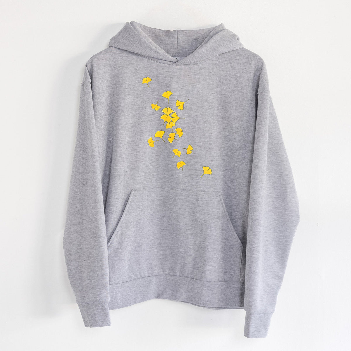 Falling Ginkgo Leaves  - Statement Midweight Hoodie