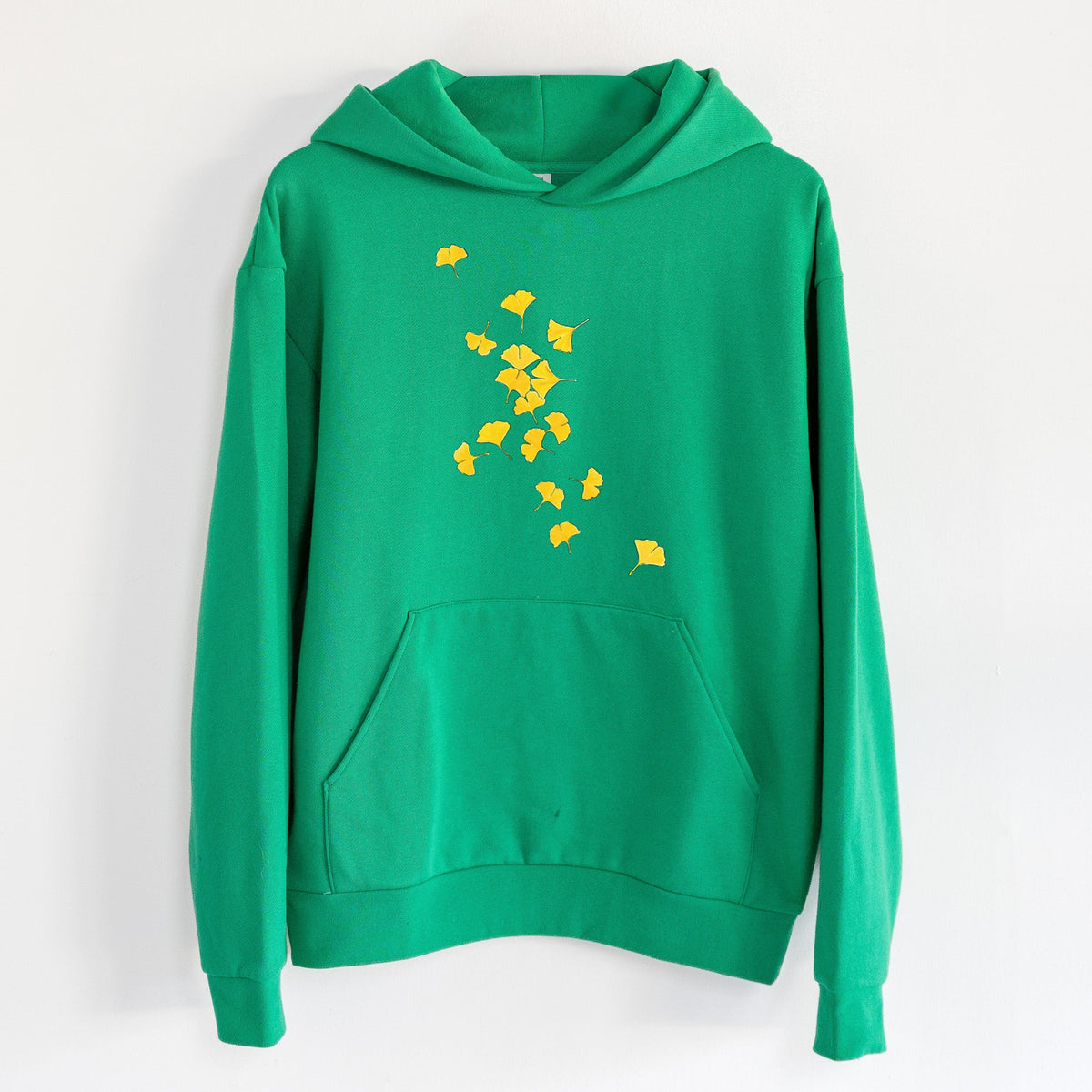 Falling Ginkgo Leaves  - Statement Midweight Hoodie