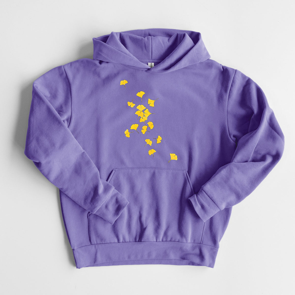 Falling Ginkgo Leaves  - Statement Midweight Hoodie