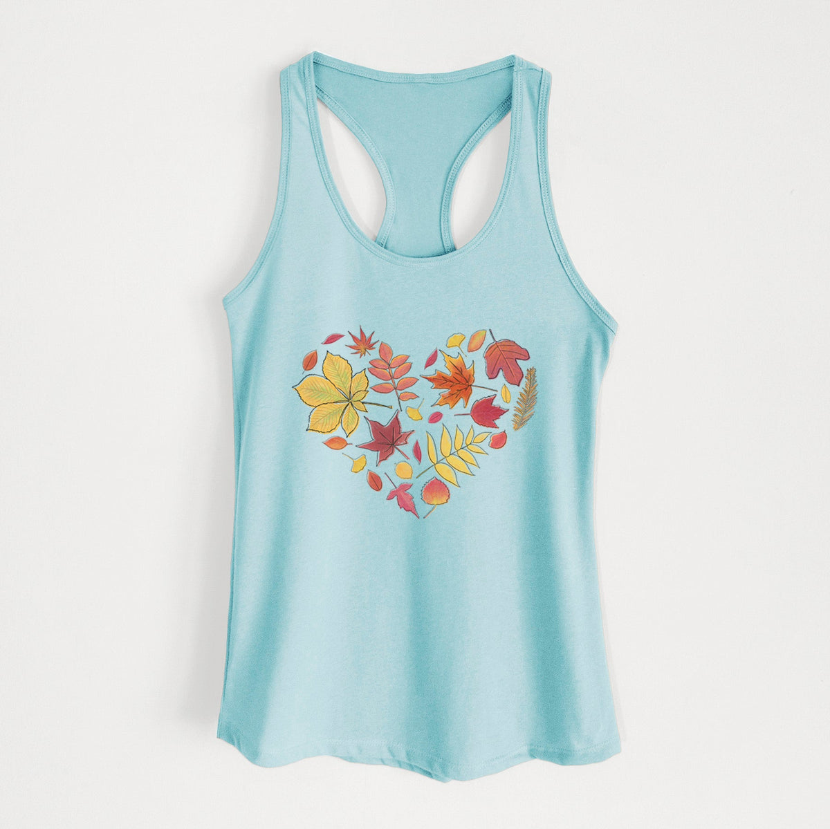 Vibrant Fall Heart - Women's Racerback Tanktop