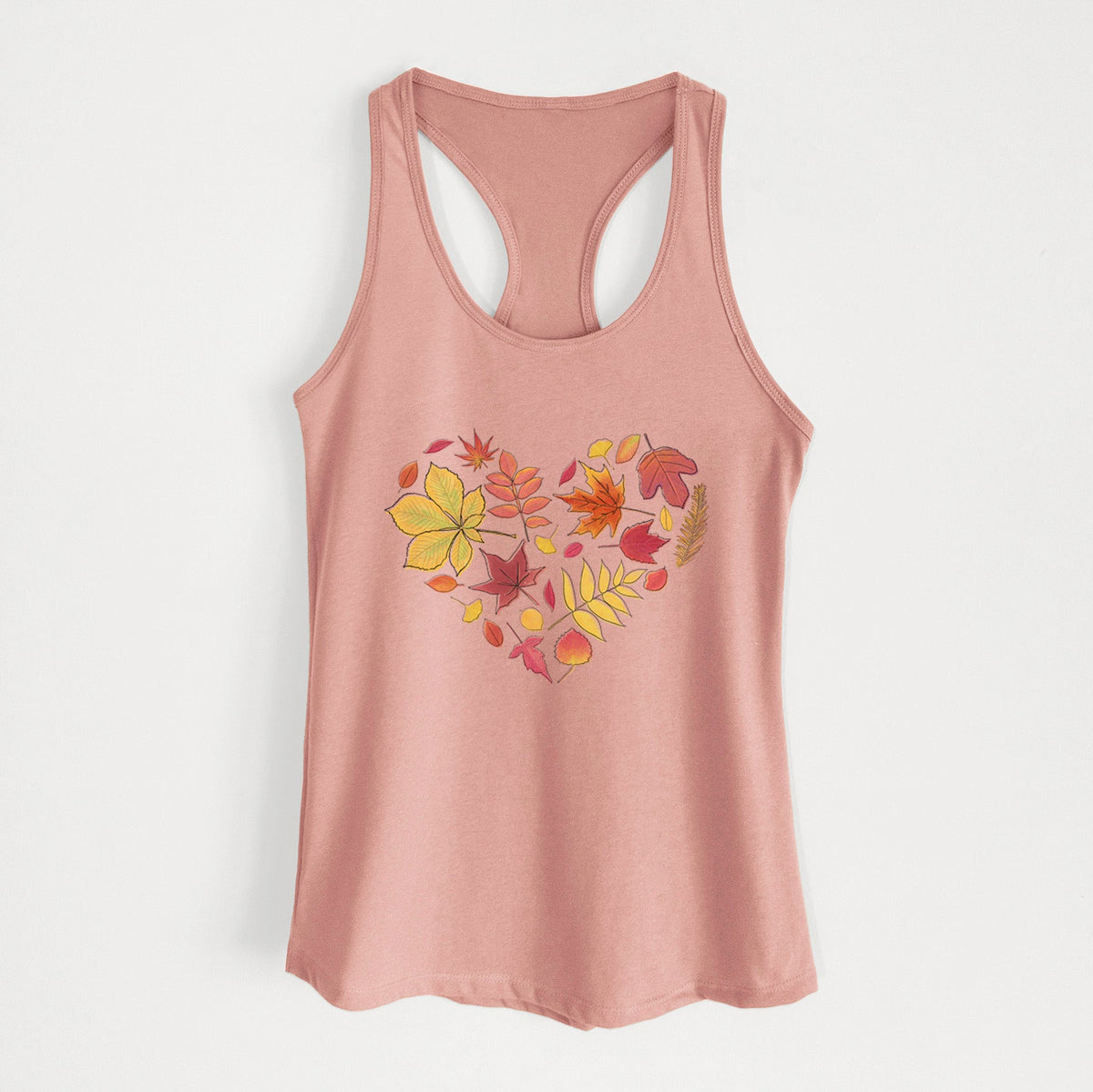 Vibrant Fall Heart - Women's Racerback Tanktop