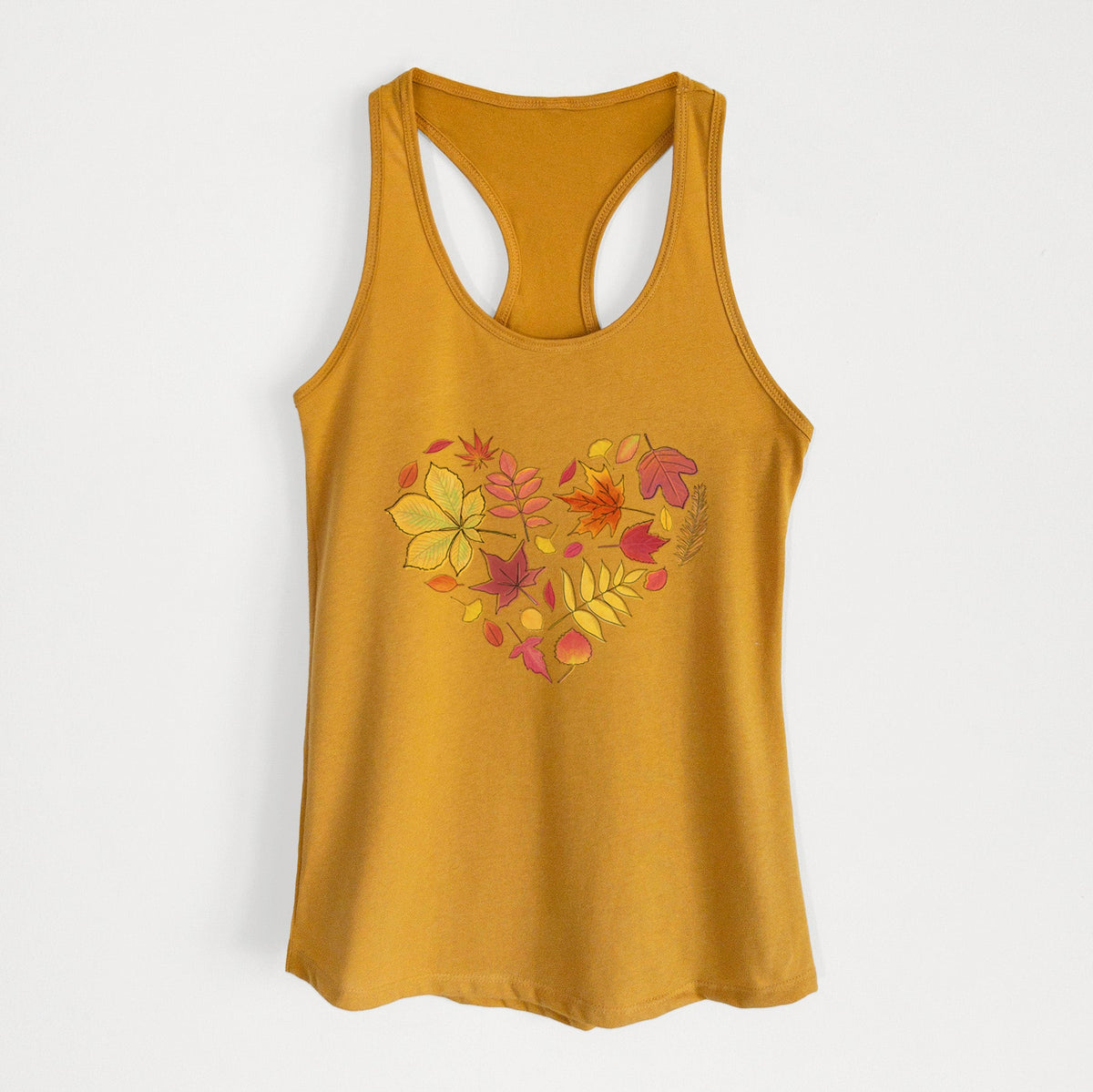 Vibrant Fall Heart - Women's Racerback Tanktop
