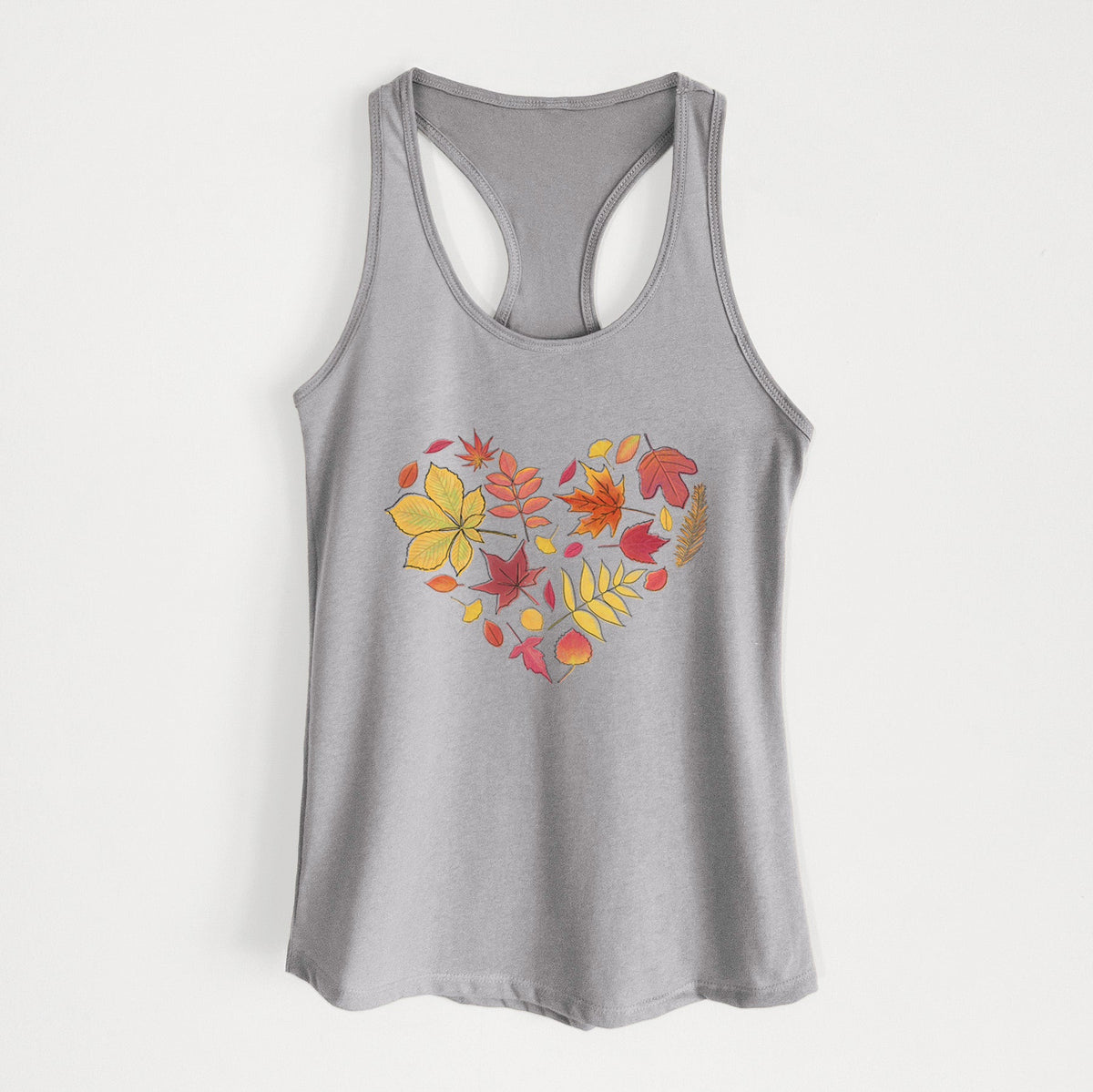 Vibrant Fall Heart - Women's Racerback Tanktop