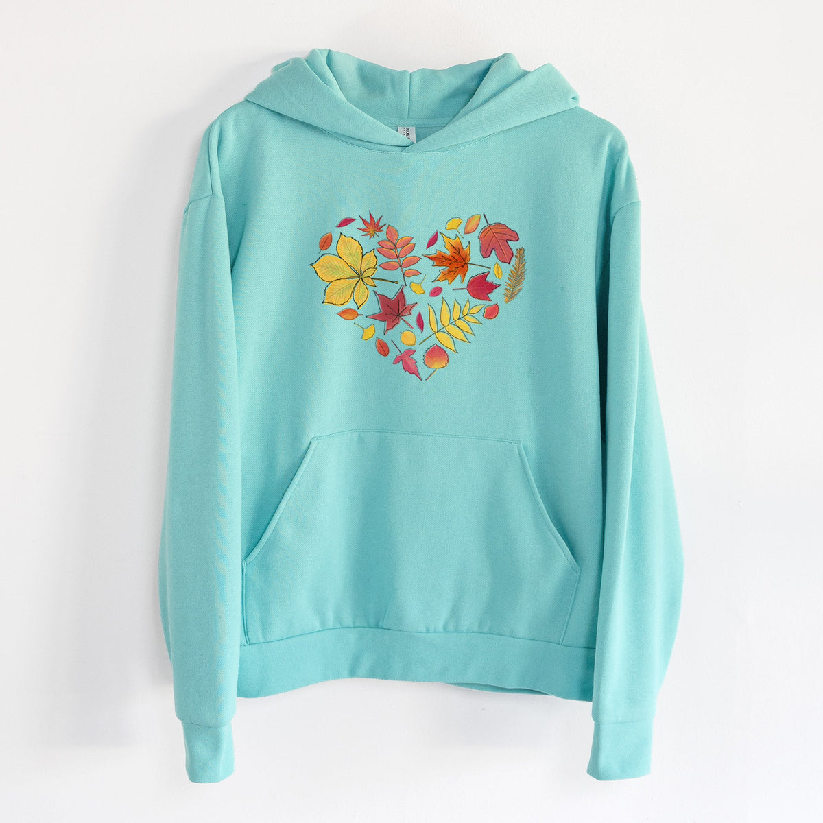 Vibrant Fall Heart  - Statement Midweight Hoodie