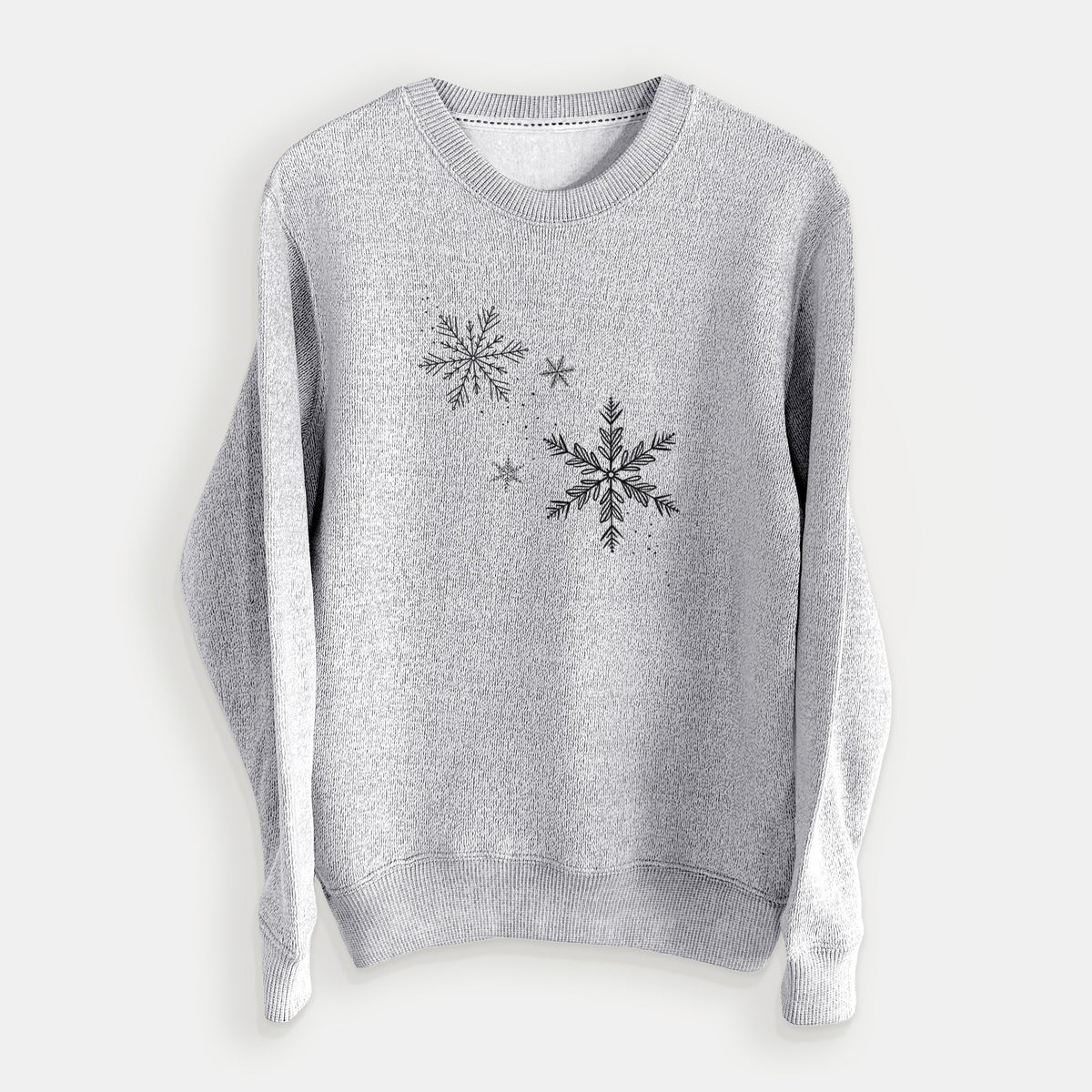Falling Snowflakes - Knit Sweatshirt