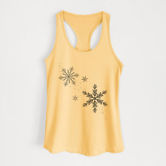 Falling Snowflakes - Women's Racerback Tanktop