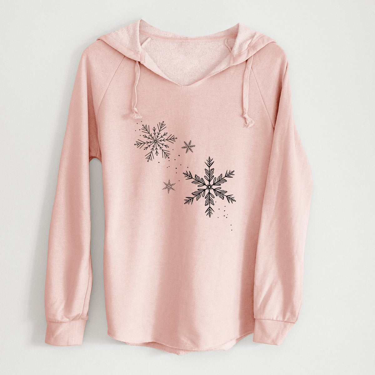 Falling Snowflakes - Cali Wave Hooded Sweatshirt