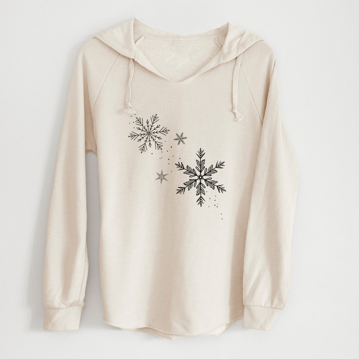 Falling Snowflakes - Cali Wave Hooded Sweatshirt