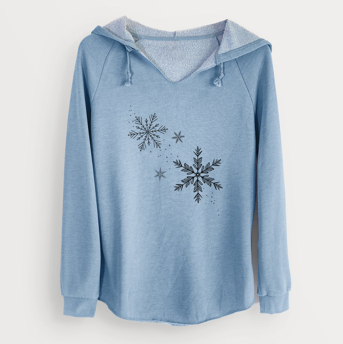 Falling Snowflakes - Cali Wave Hooded Sweatshirt