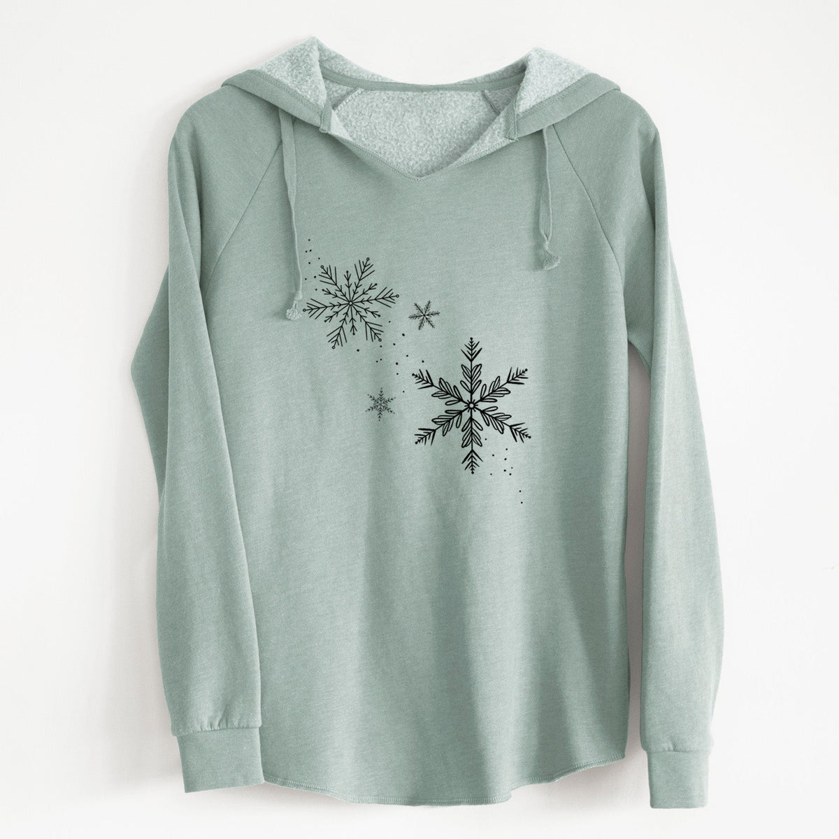Falling Snowflakes - Cali Wave Hooded Sweatshirt
