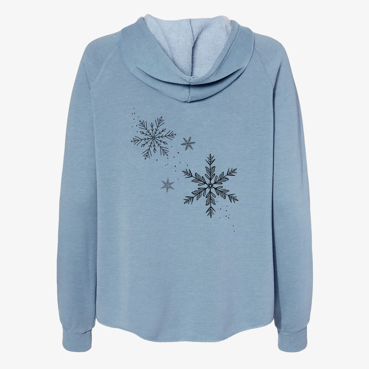 Falling Snowflakes - Women's Cali Wave Zip-Up Sweatshirt