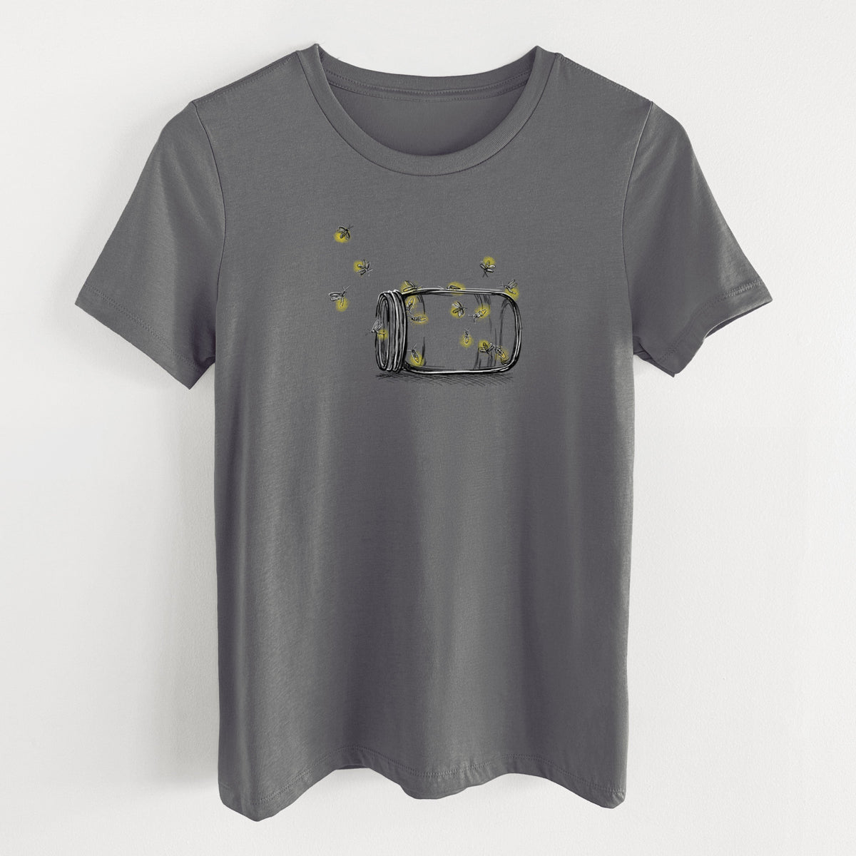 Summer Fireflies - Women's Lightweight Relaxed Fit 100% Cotton Crewneck