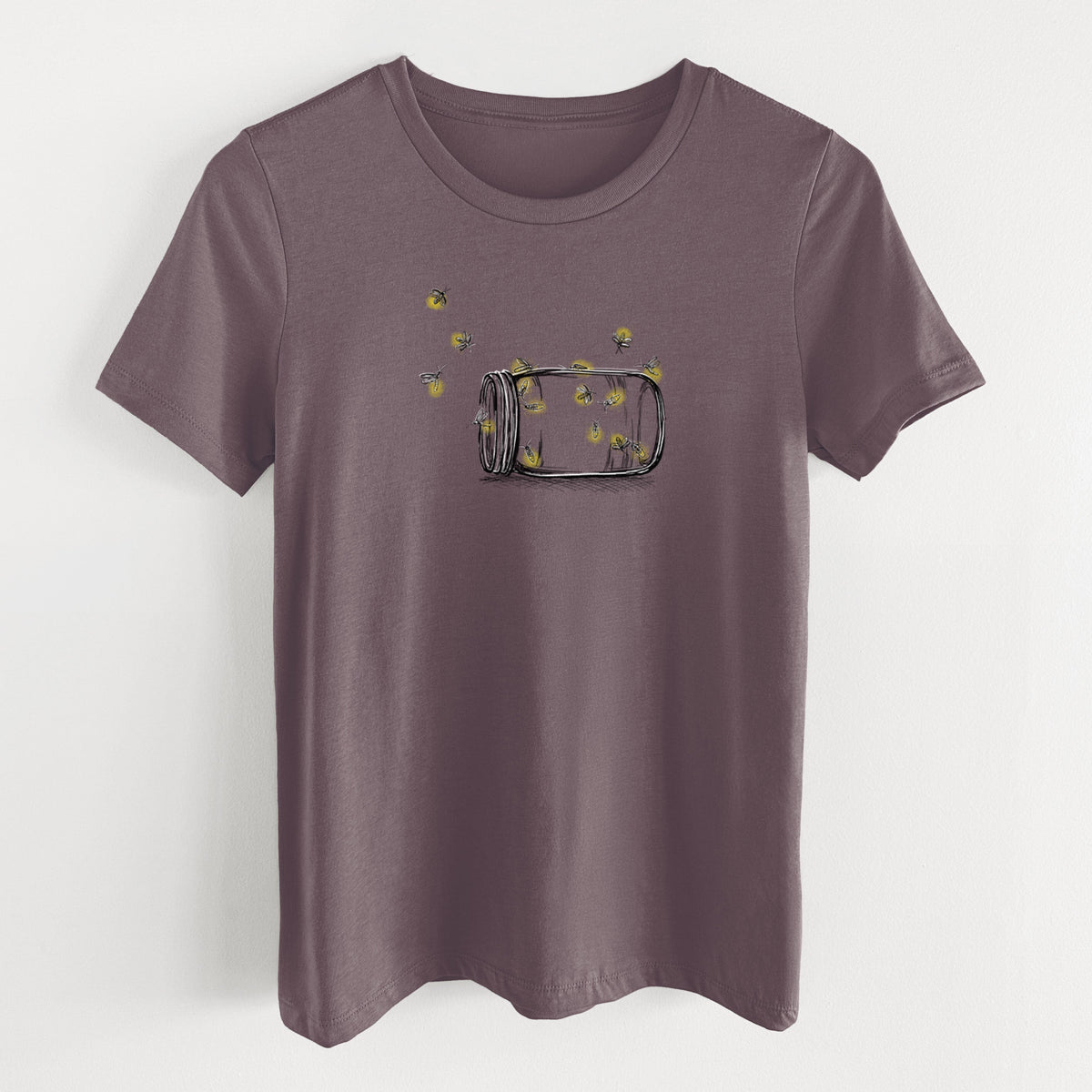 Summer Fireflies - Women's Lightweight Relaxed Fit 100% Cotton Crewneck