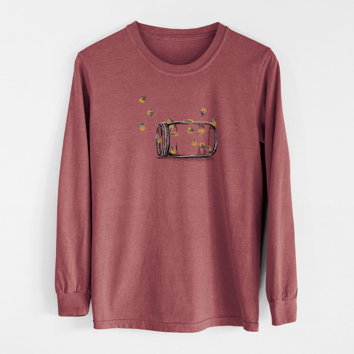 Summer Fireflies - Unisex Comfort Colors 100% Cotton Long Sleeve