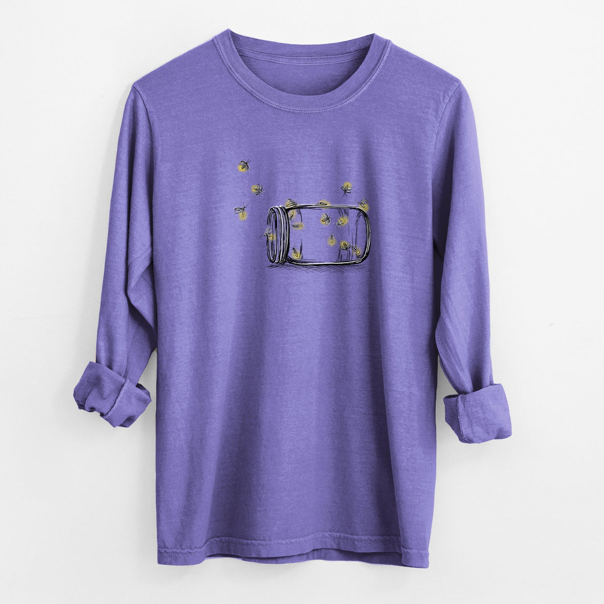 Summer Fireflies - Unisex Comfort Colors 100% Cotton Long Sleeve