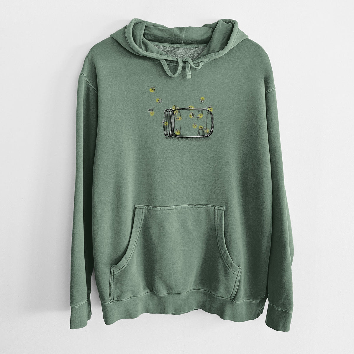 Summer Fireflies - Unisex Pigment Dyed Hoodie