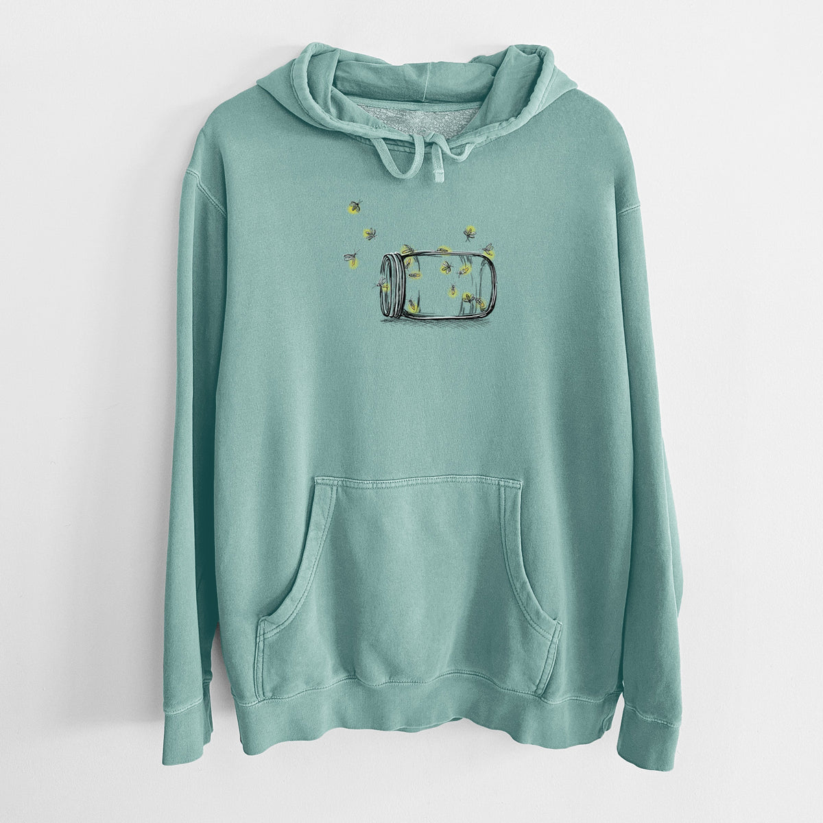 Summer Fireflies - Unisex Pigment Dyed Hoodie