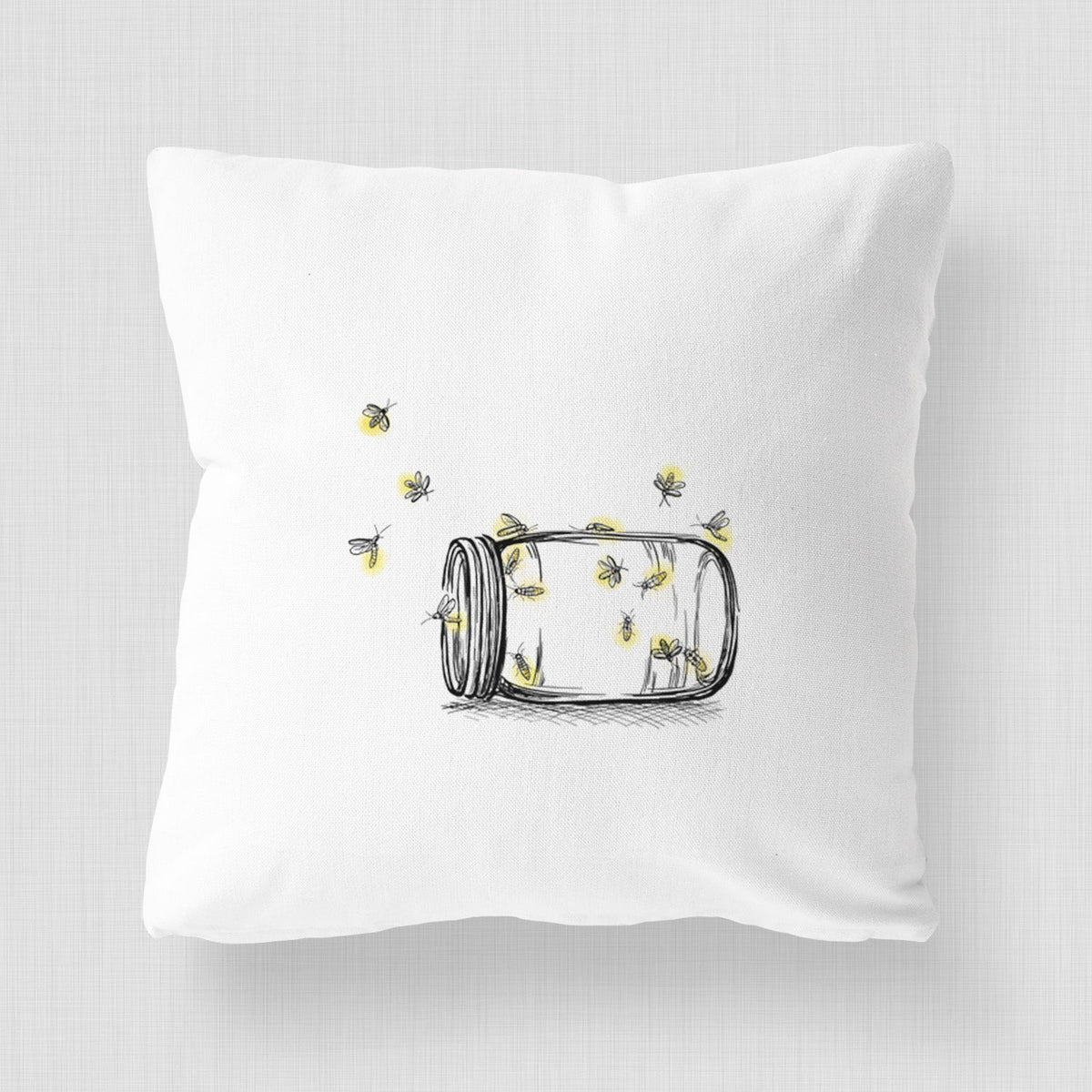 Summer Fireflies - Throw Pillow Cover