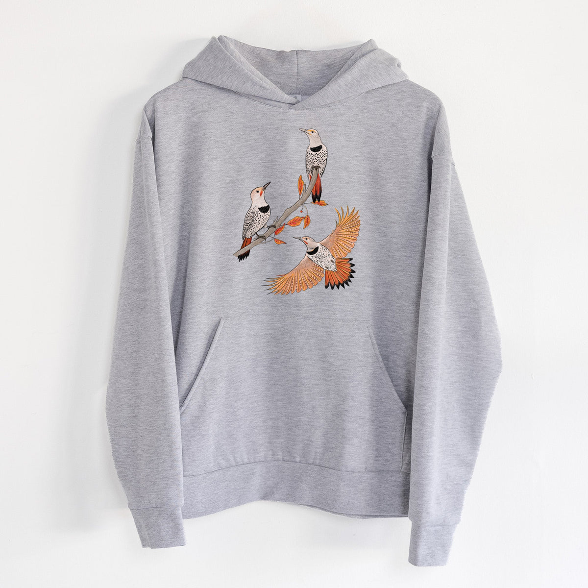 Northern Flickers (Red-shafted) - Colaptes auratus  - Statement Midweight Hoodie