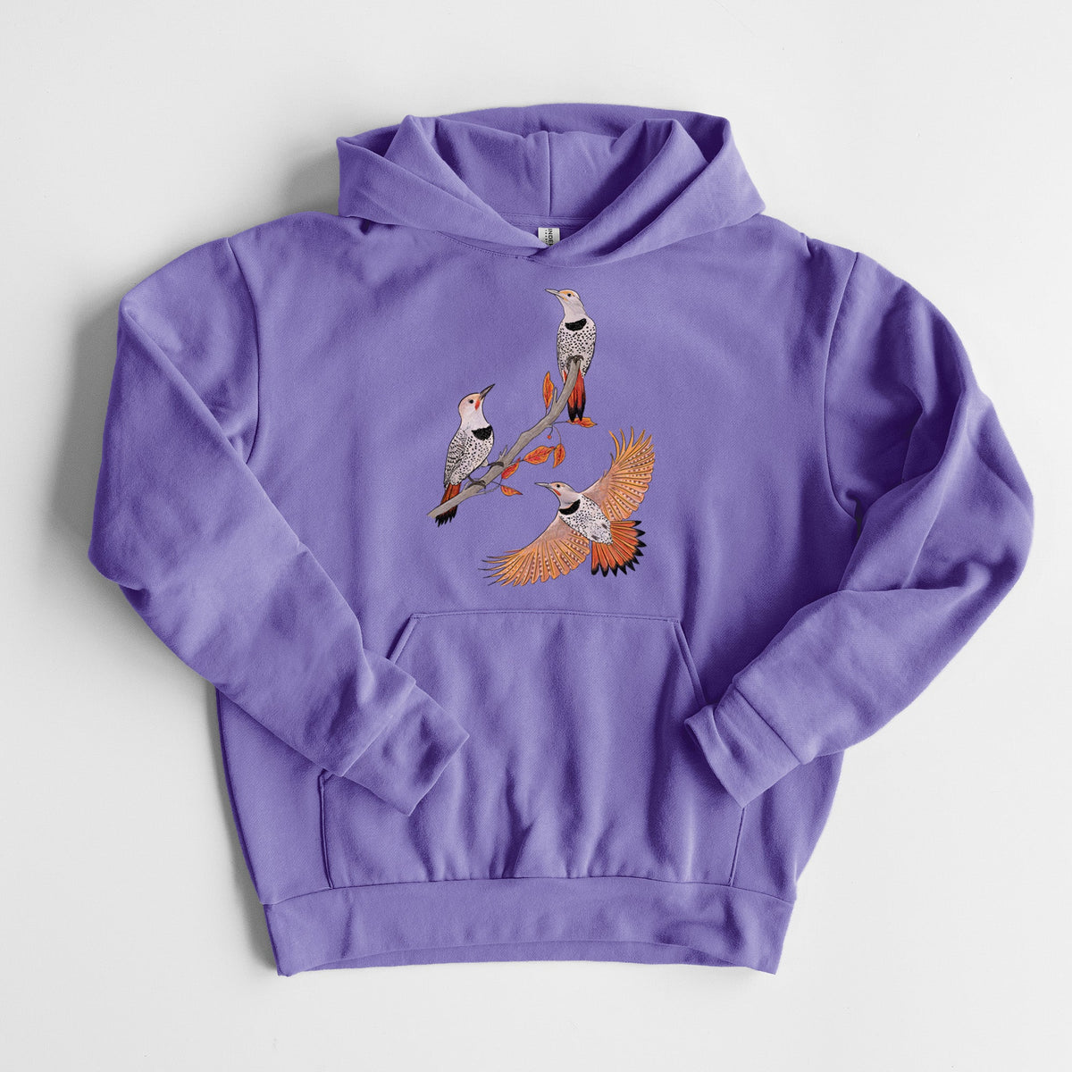 Northern Flickers (Red-shafted) - Colaptes auratus  - Statement Midweight Hoodie