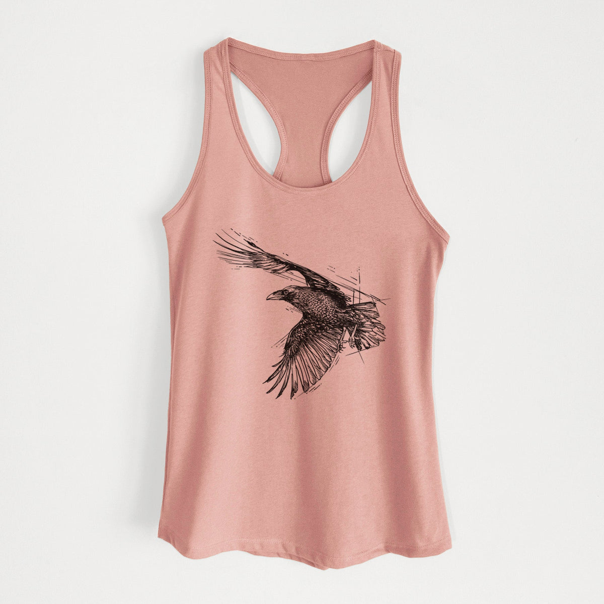 Flying Raven - Corvus corax - Women's Racerback Tanktop