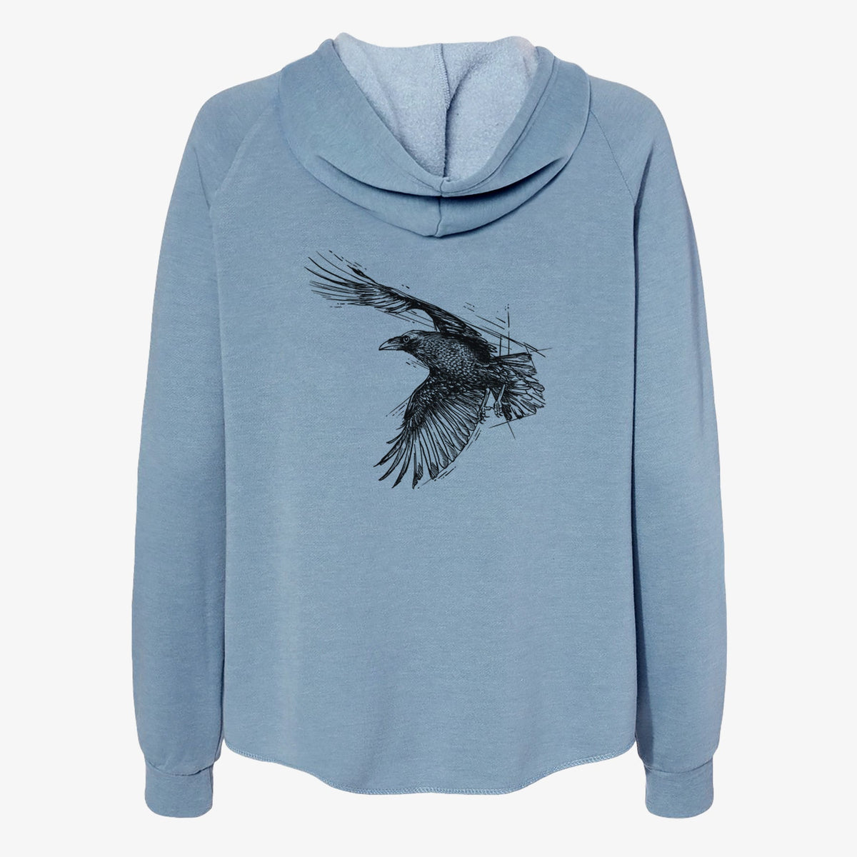Flying Raven - Corvus corax - Women's Cali Wave Zip-Up Sweatshirt