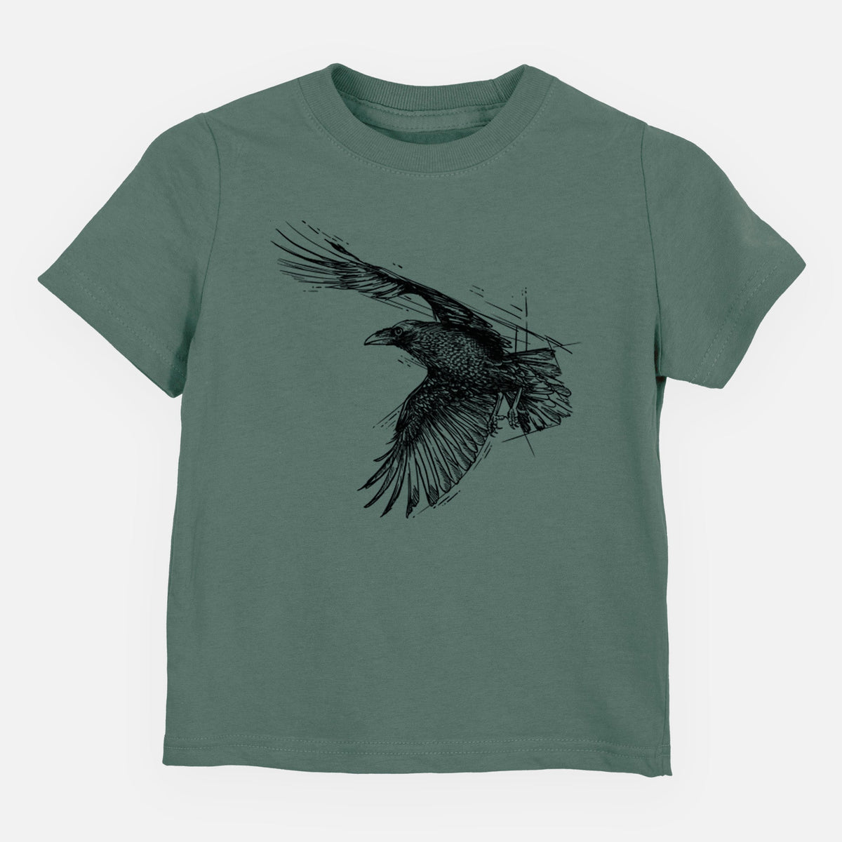 Flying Raven - Corvus corax - Toddler/Youth Shirt