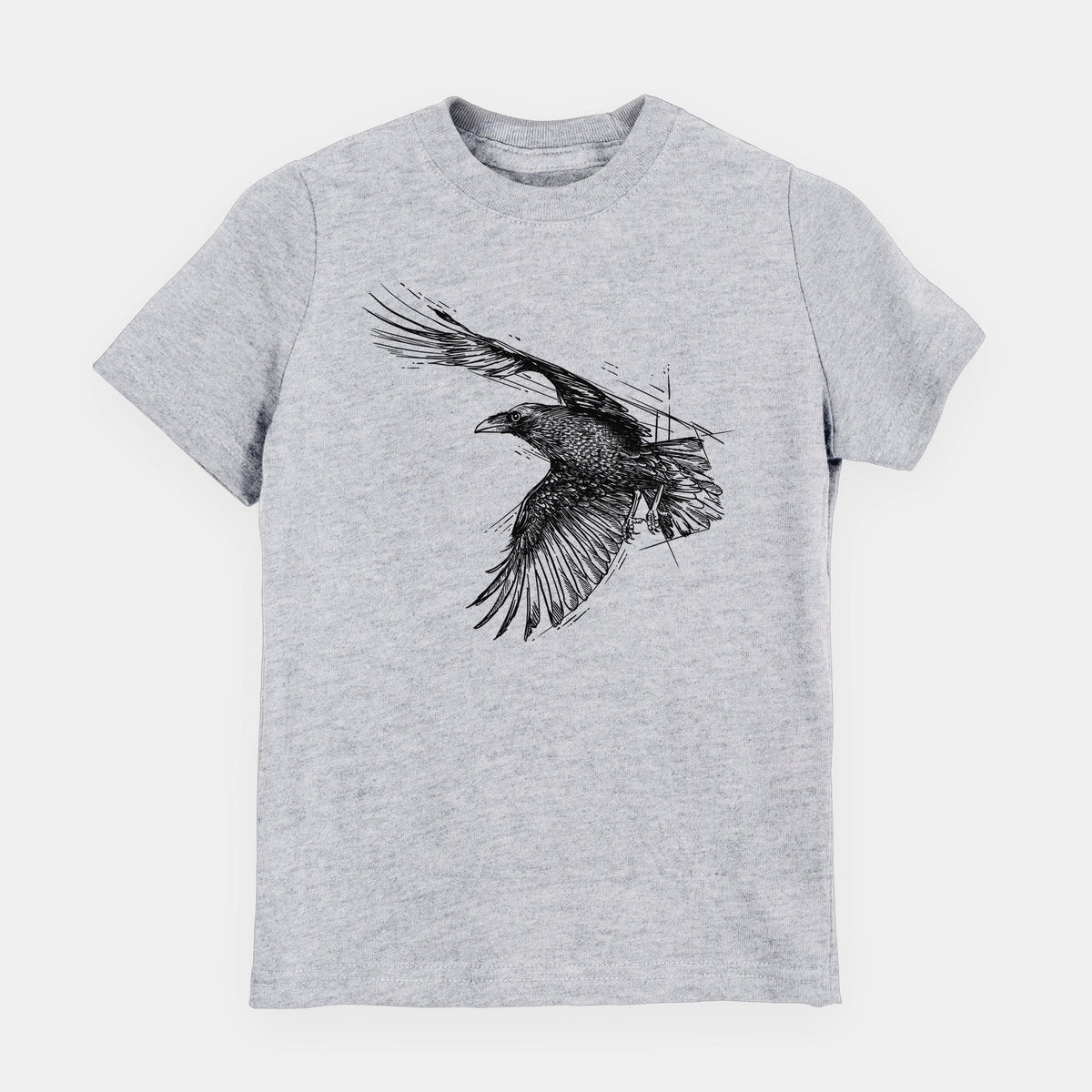 Flying Raven - Corvus corax - Toddler/Youth Shirt