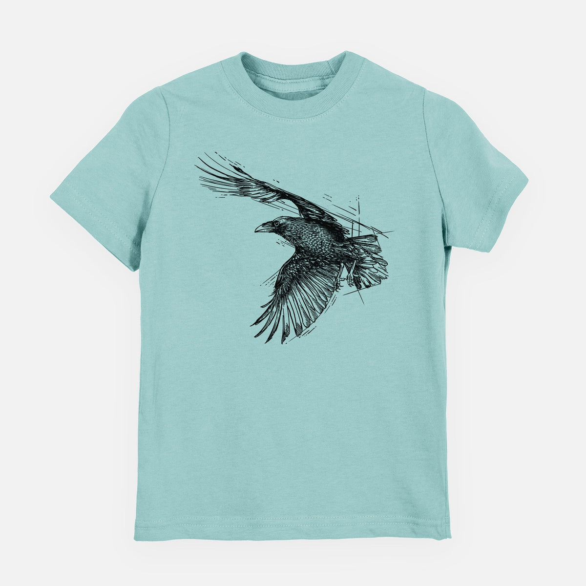 Flying Raven - Corvus corax - Toddler/Youth Shirt