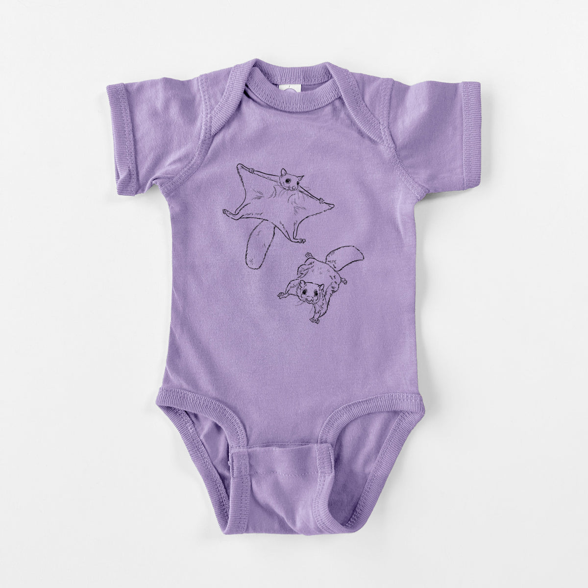 Southern Flying Squirrels - Glaucomys volans - Baby Fine Jersey Bodysuit