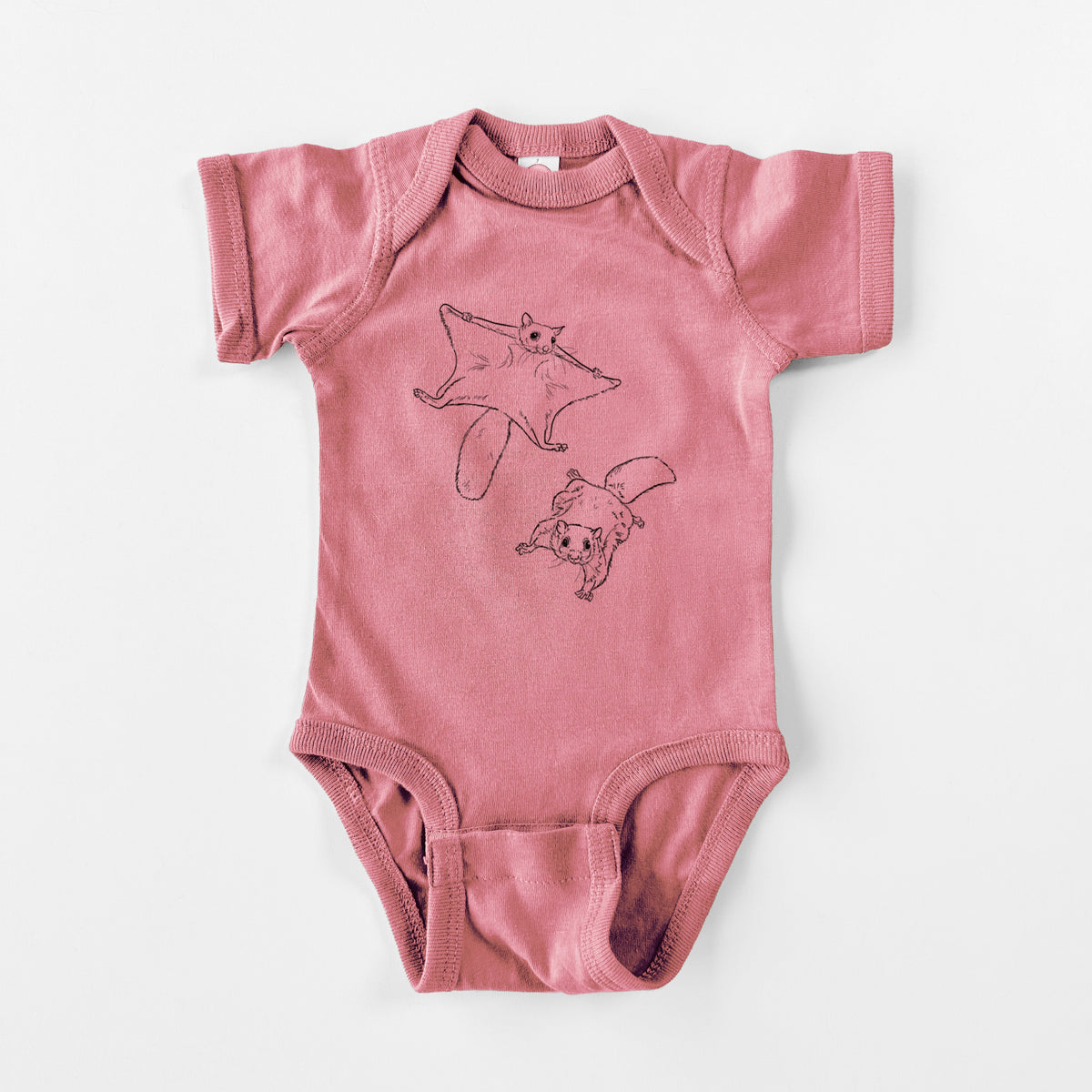 Southern Flying Squirrels - Glaucomys volans - Baby Fine Jersey Bodysuit