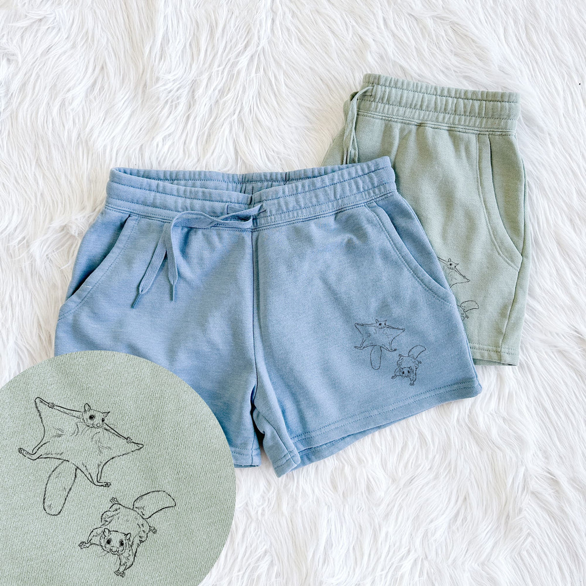 Southern Flying Squirrels - Glaucomys volans - Women's Cali Wave Shorts
