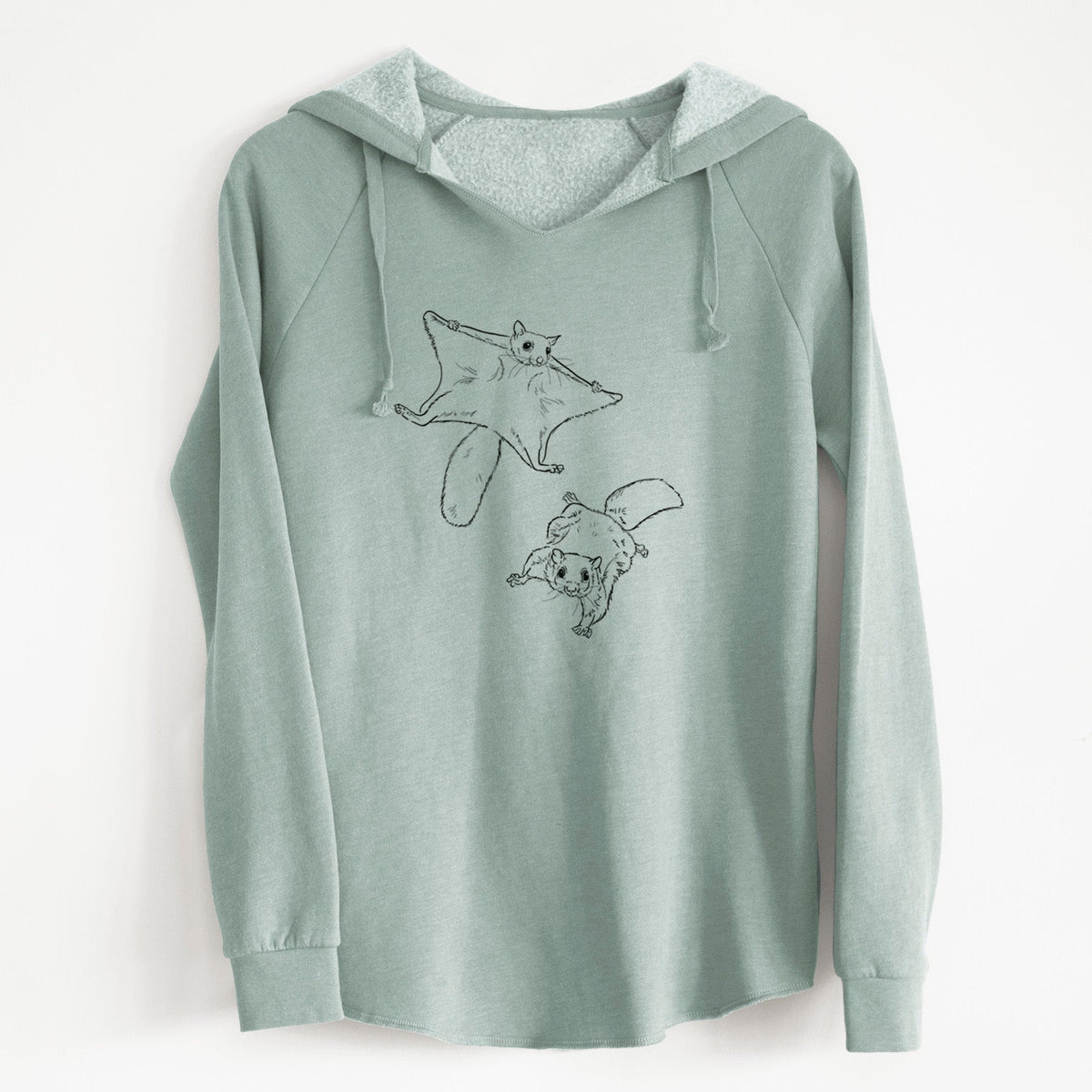 Southern Flying Squirrels - Glaucomys volans - Cali Wave Hooded Sweatshirt
