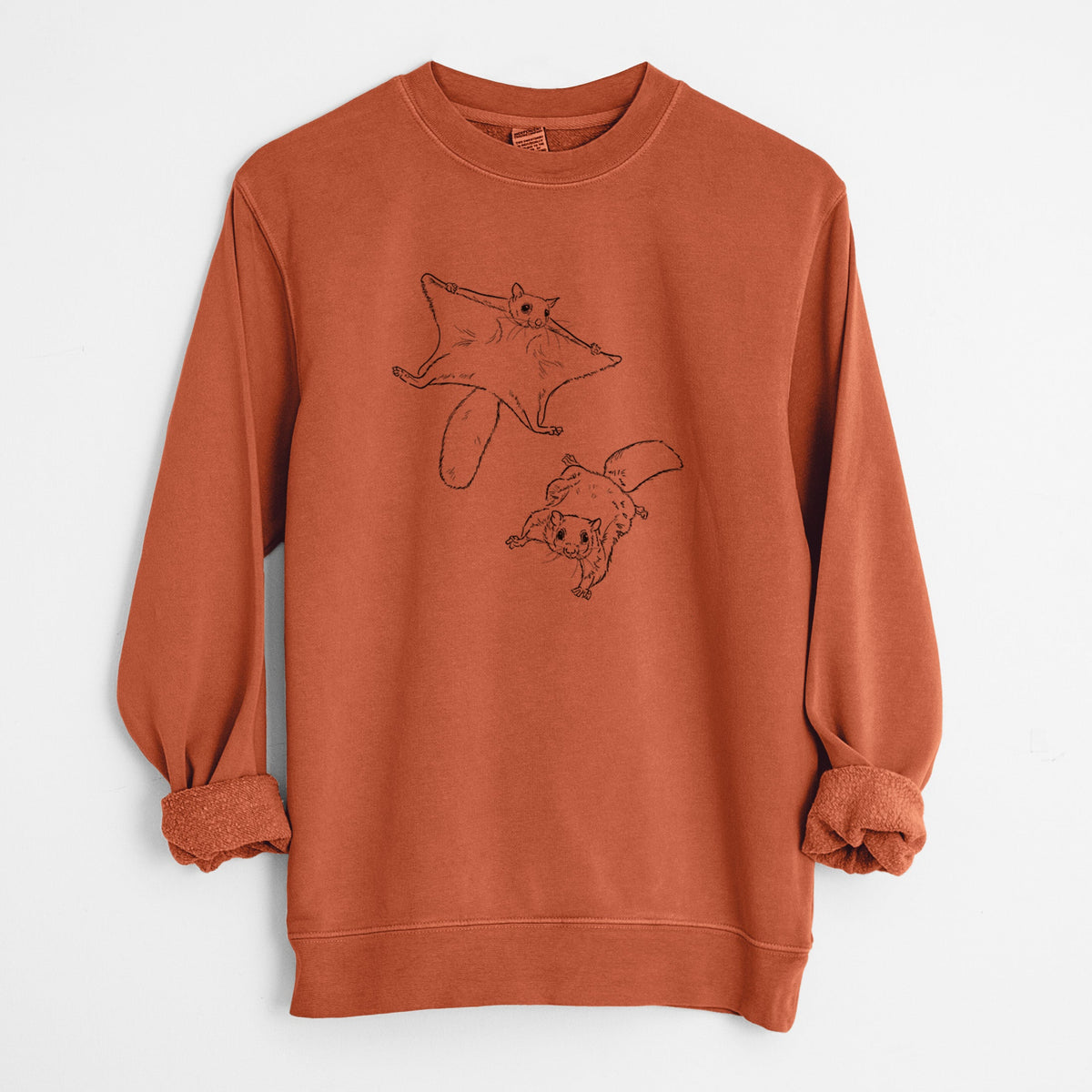 Southern Flying Squirrels - Glaucomys volans - Unisex Pigment Dyed Crew Sweatshirt