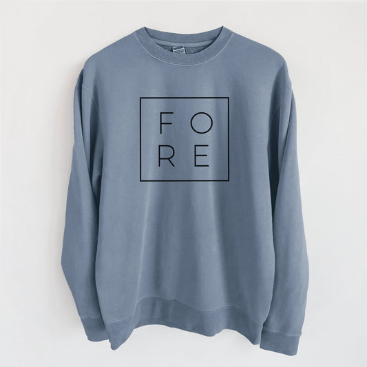 Fore Boxed - Unisex Pigment Dyed Crew Sweatshirt