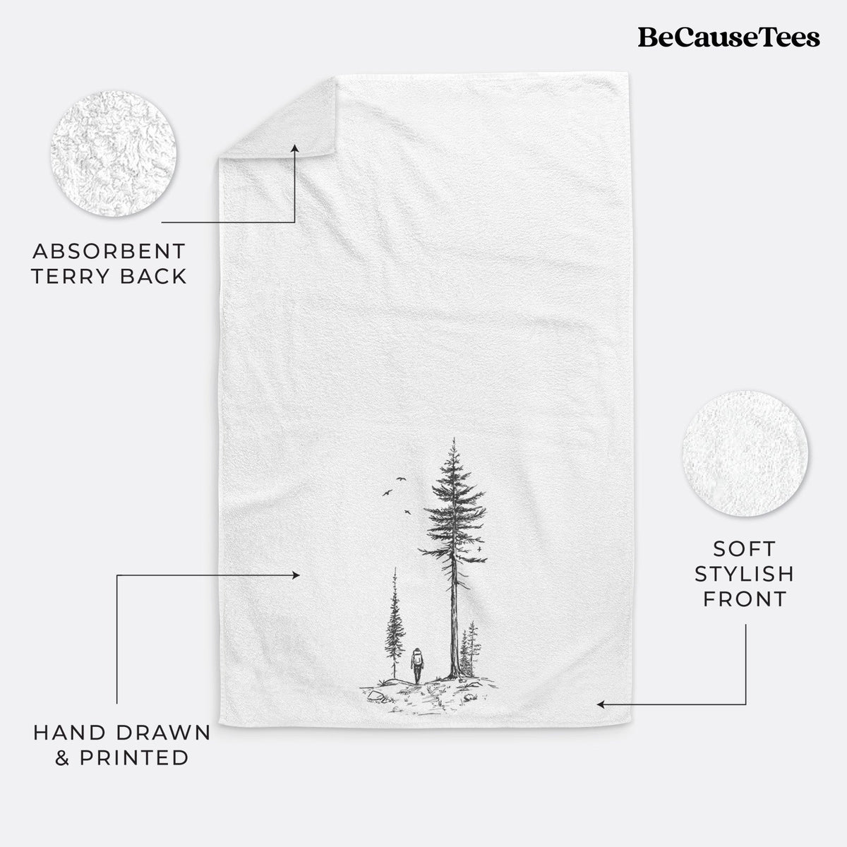 Forest Explorer Premium Decorative Hand Towel