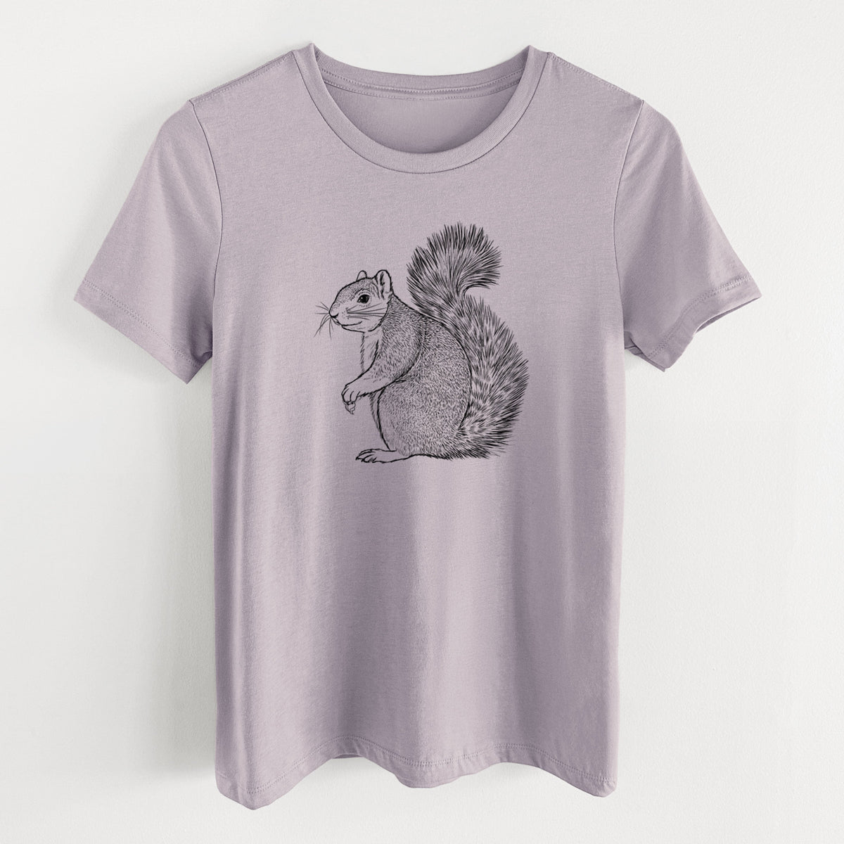 Eastern Fox Squirrel - Sciurus niger - Women's Lightweight Relaxed Fit 100% Cotton Crewneck