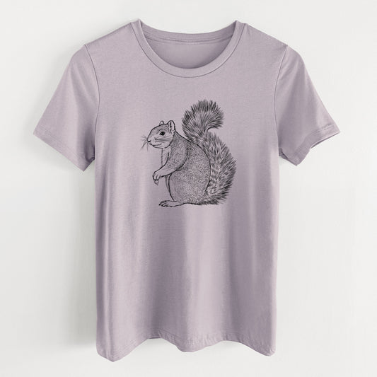 Eastern Fox Squirrel - Sciurus niger - Women's Lightweight Relaxed Fit 100% Cotton Crewneck