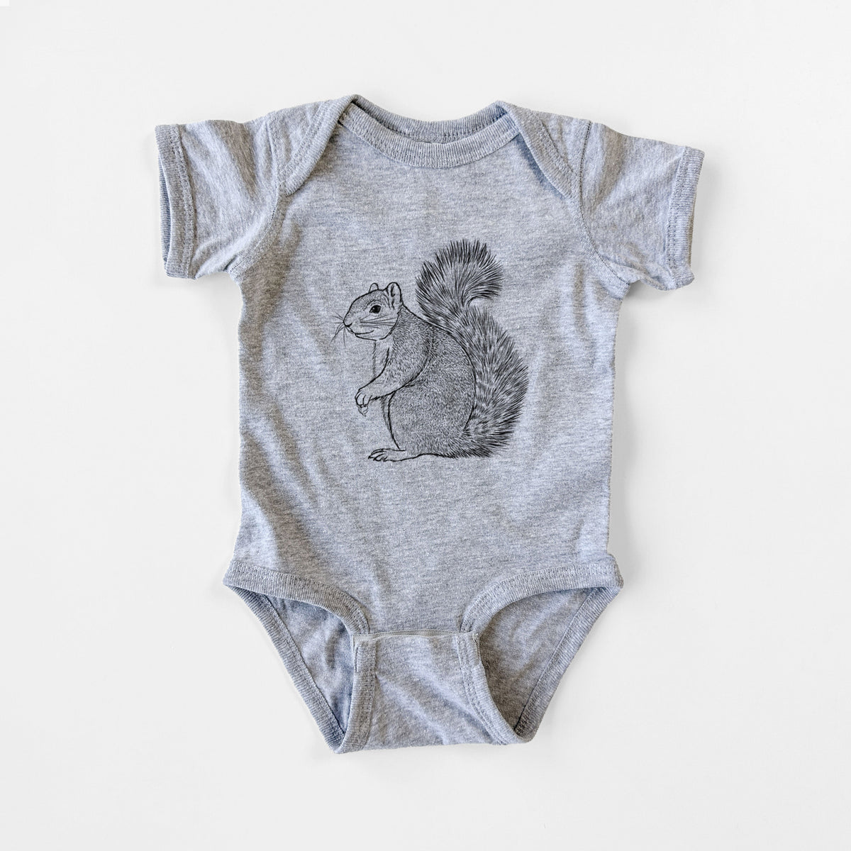 Eastern Fox Squirrel - Sciurus niger - Baby Fine Jersey Bodysuit