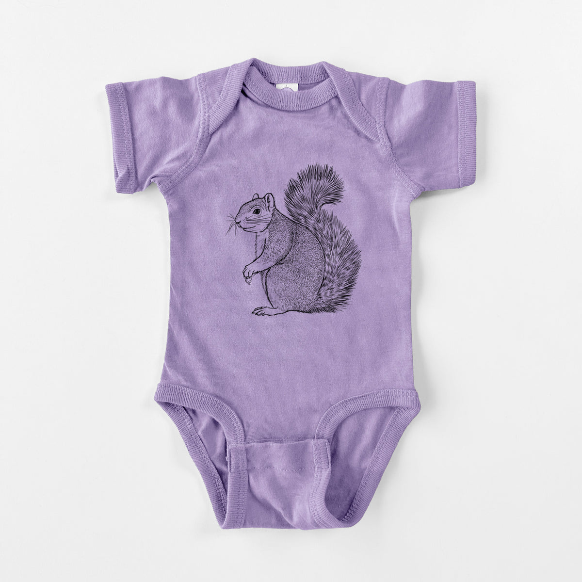 Eastern Fox Squirrel - Sciurus niger - Baby Fine Jersey Bodysuit