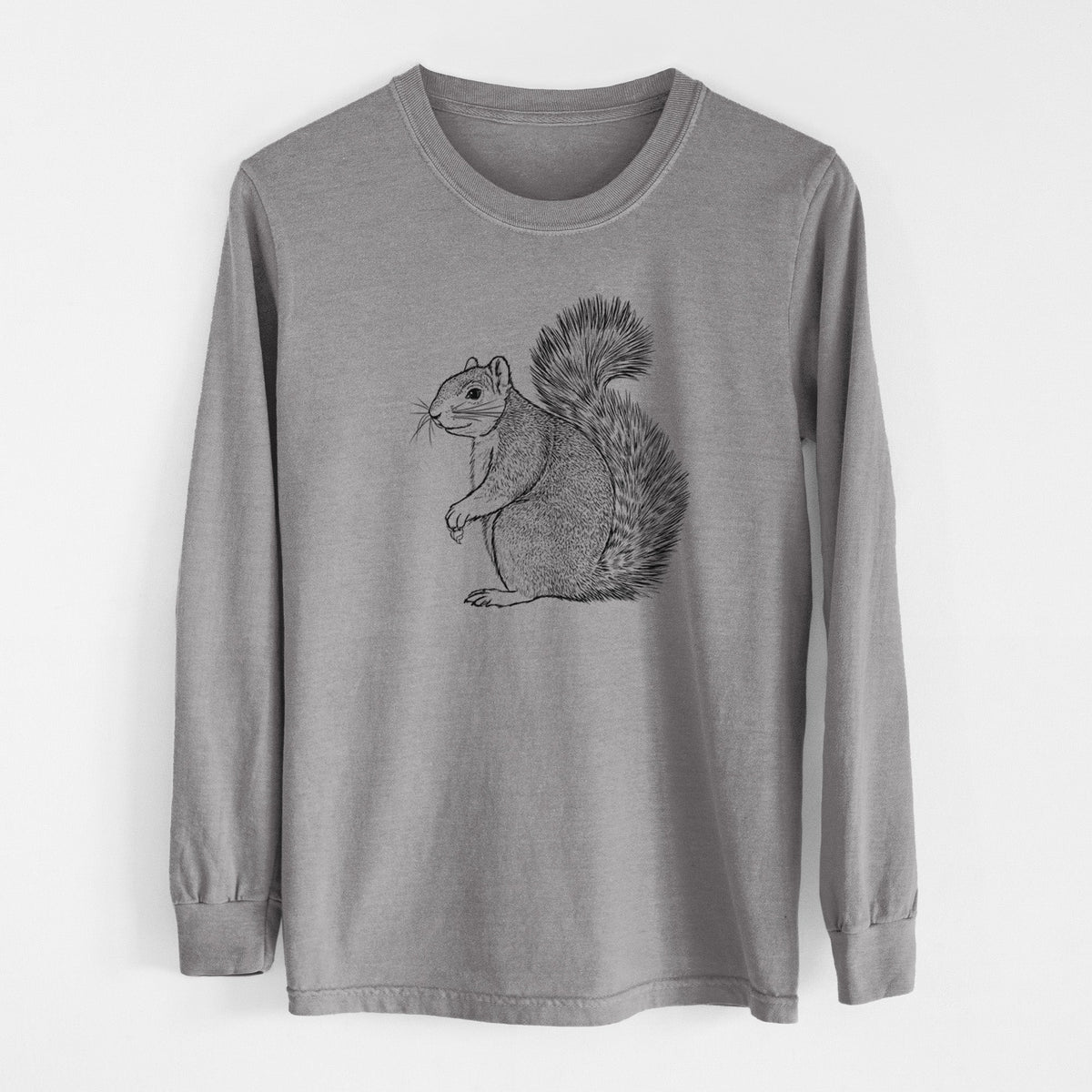 Eastern Fox Squirrel - Sciurus niger - Unisex Comfort Colors 100% Cotton Long Sleeve