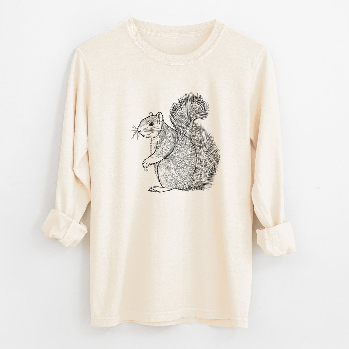 Eastern Fox Squirrel - Sciurus niger - Unisex Comfort Colors 100% Cotton Long Sleeve