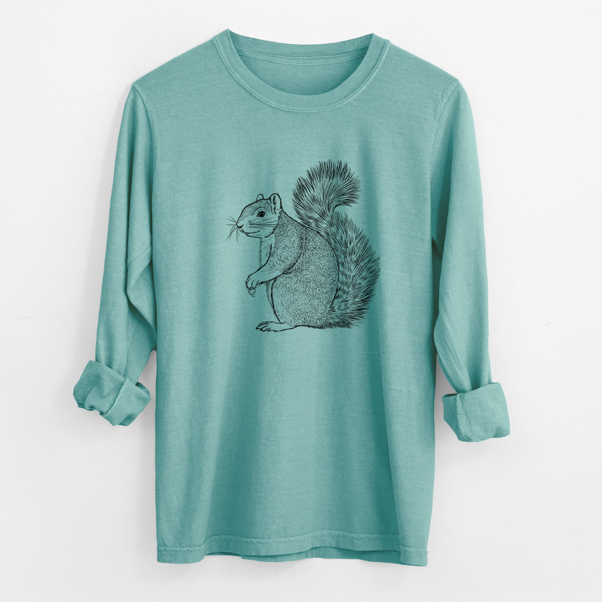 Eastern Fox Squirrel - Sciurus niger - Unisex Comfort Colors 100% Cotton Long Sleeve
