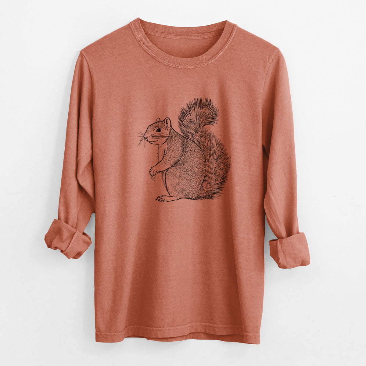 Eastern Fox Squirrel - Sciurus niger - Unisex Comfort Colors 100% Cotton Long Sleeve