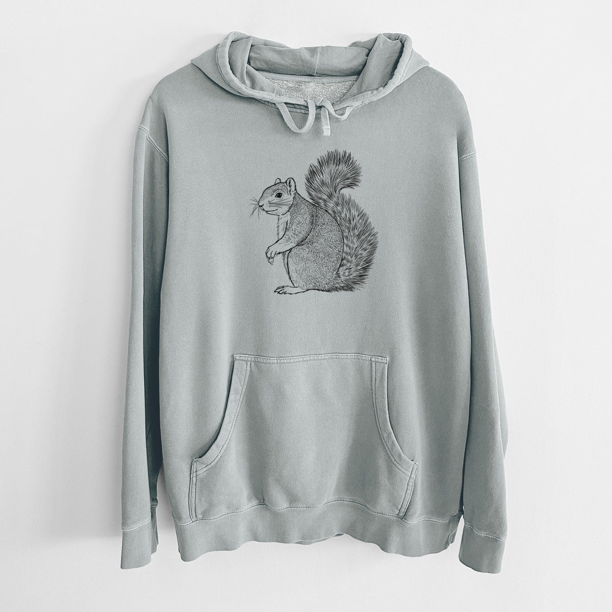 Eastern Fox Squirrel - Sciurus niger - Unisex Pigment Dyed Hoodie