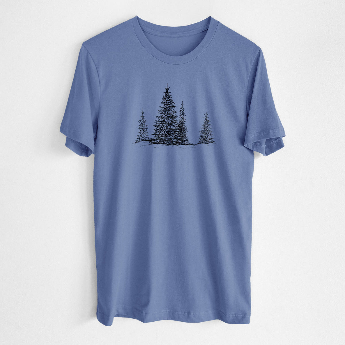 Frosted Evergreens - Lightweight 100% Cotton Unisex Crewneck
