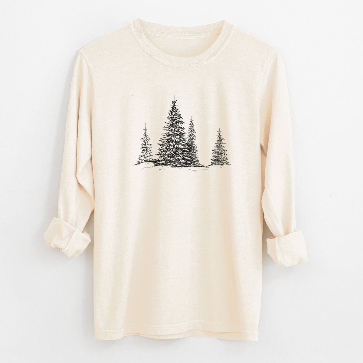Frosted Evergreens - Unisex Comfort Colors 100% Cotton Long Sleeve