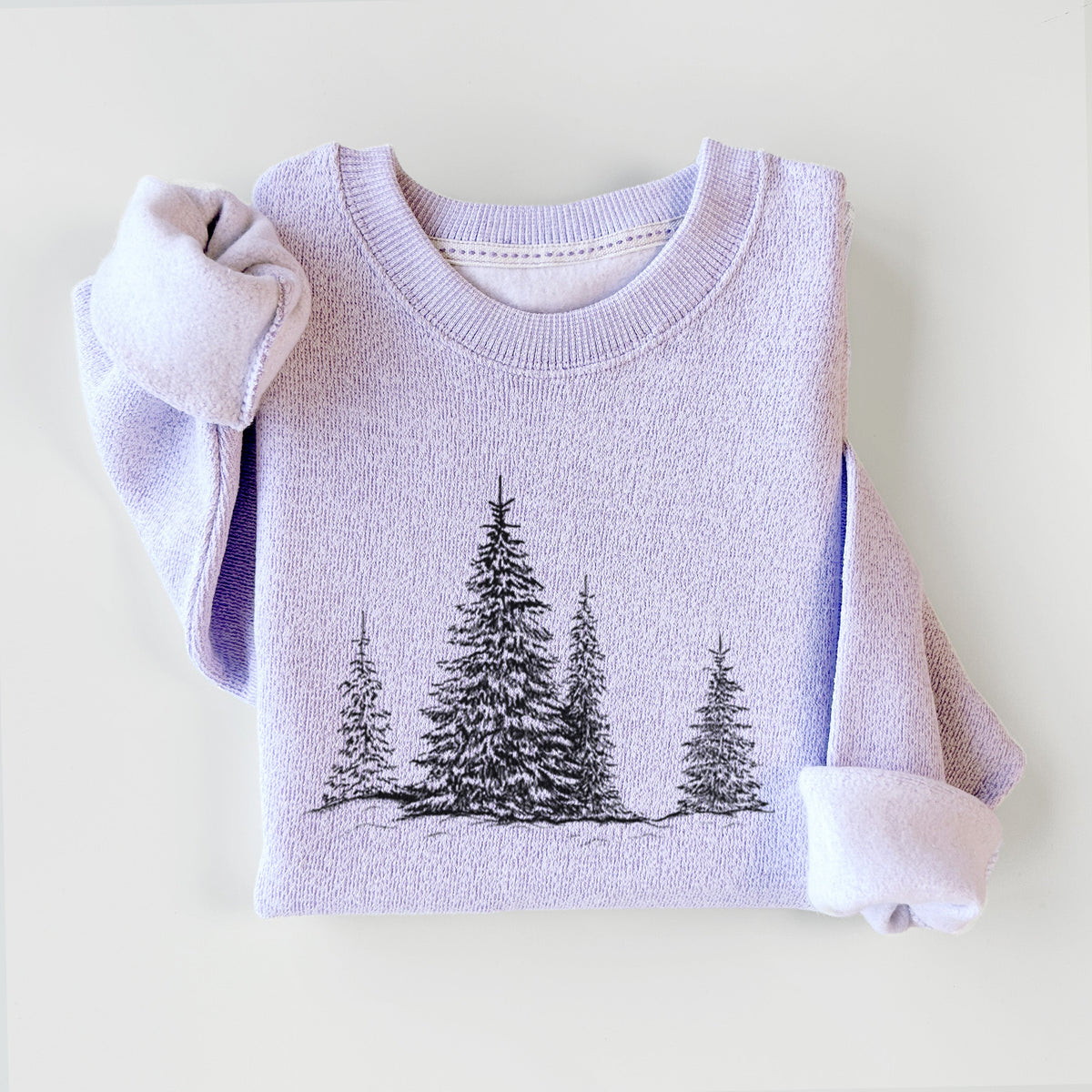 Frosted Evergreens - Knit Sweatshirt